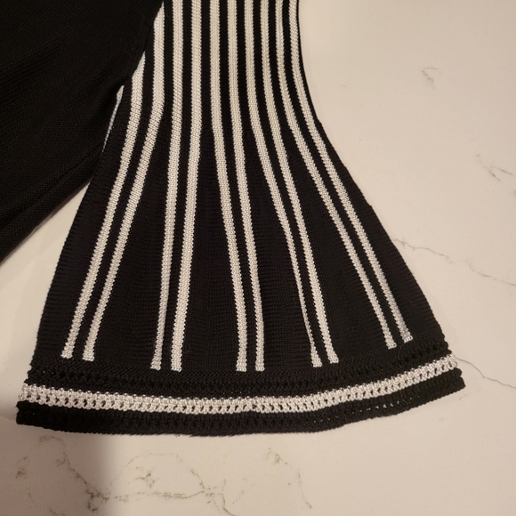 Ann Taylor Bell Sleeve Knit Top - Black & White - Picture 9 of 9